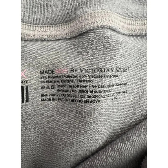 VICTORIA’S SECRET Ribbed Lavender Jogger Lounge Pants M Drawstring - Picture 11 of 13